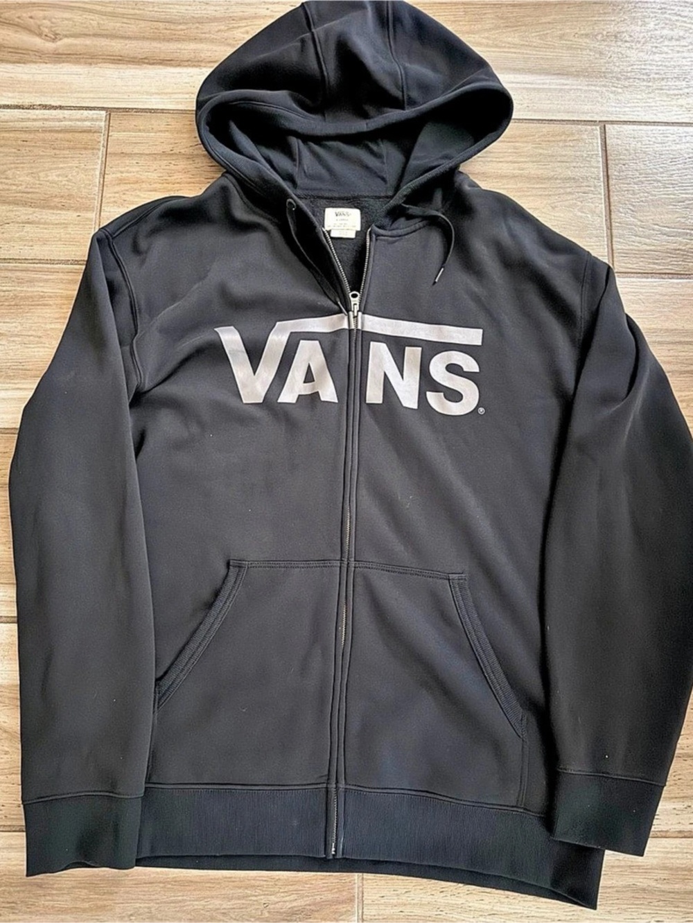 Vans Full Zip Hoodie Men's Black